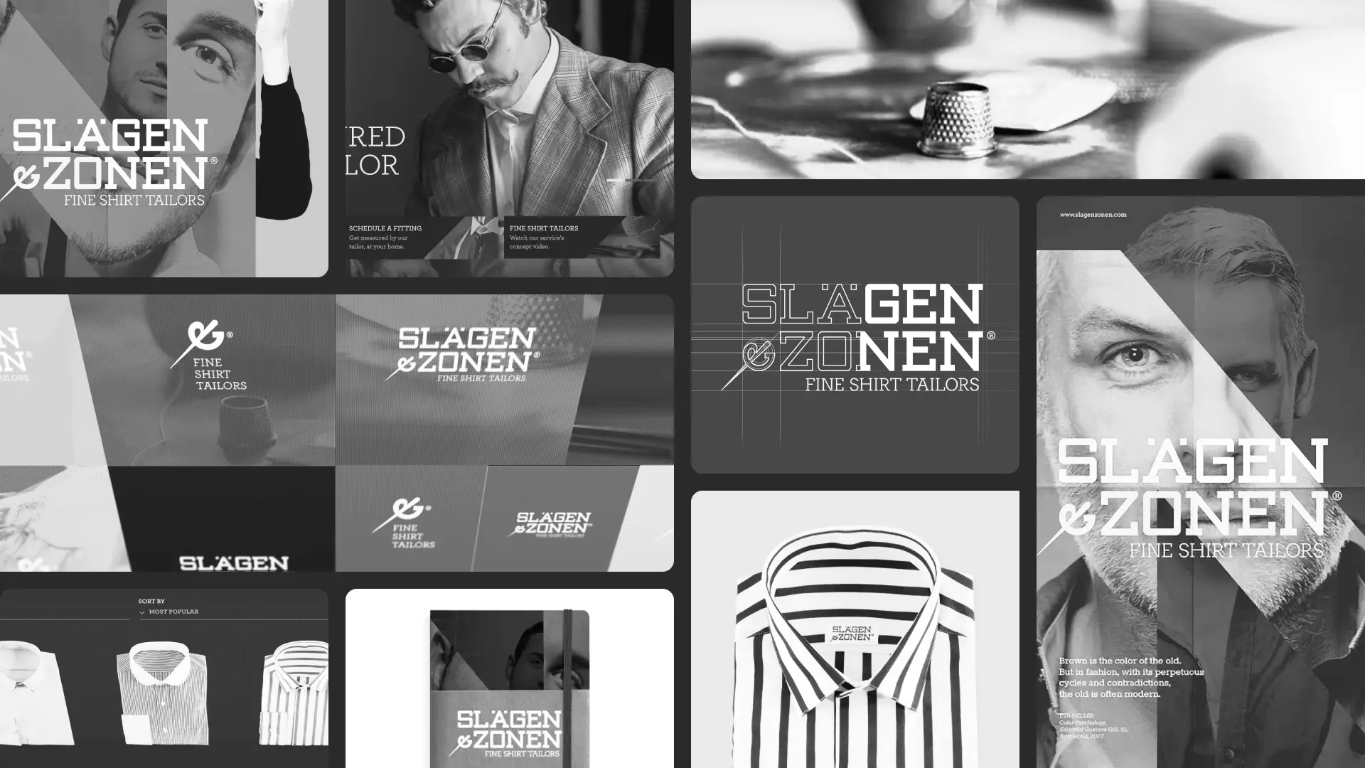Slagen and Zonen branding detail